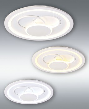 Lámpara plafón Edén, combinaciones de luz, ref. PL23925‐60BR