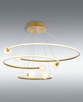 Lámpara colgante Loop, vista del producto, ref. C71950‐75GD