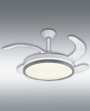 Fan DC Sylph in White and Custom Color: Silver, product view, ref. CRF21850-BXP