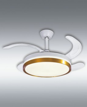 Fan DC Sylph in White and Custom Color: Gold, product view, ref. CRF21850-BXO