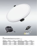 Downlight slim LED Flat, vue du produit, ref. DL2112-CCT