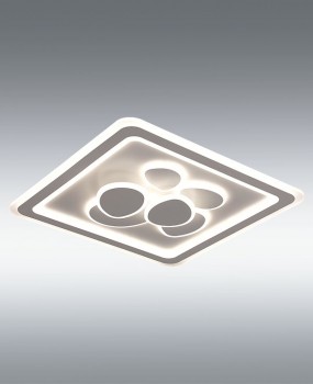 Lámpara plafón Petals, vista del producto encendido, ref. PL23100-120BC